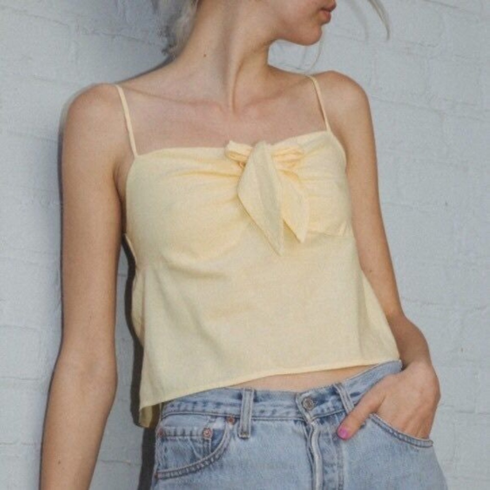 Brandy Melville yellow Sasha tank